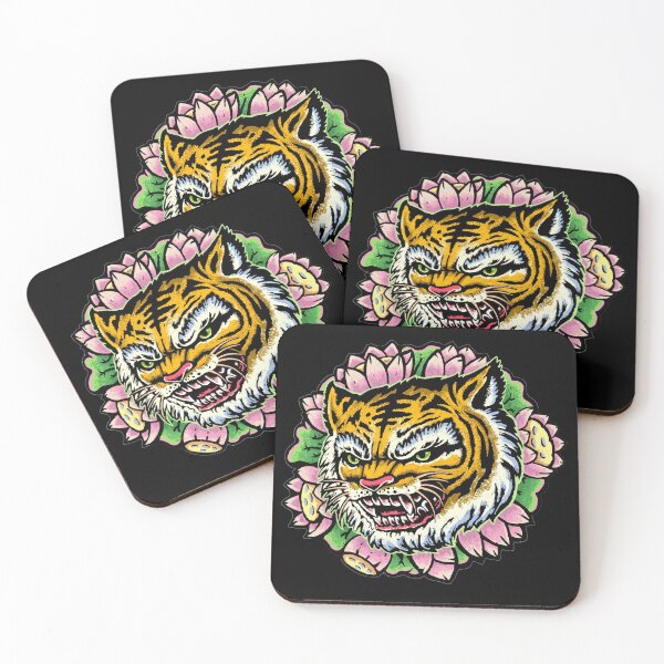 Item preview, Tiger & lotus designed and sold by Villainmazk.