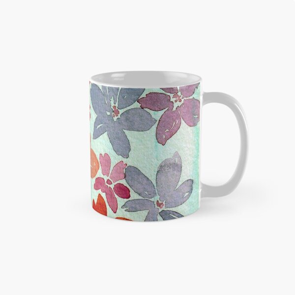 Item preview, Aqua, Rust, Pinks and Blues Floral Mix designed and sold by DaisyGirlDesign.