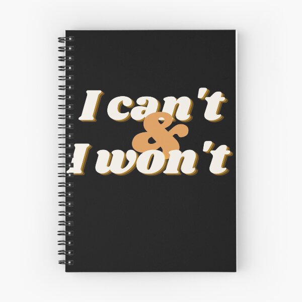 Item preview, I can't & I won't designed and sold by Tom Benevides.