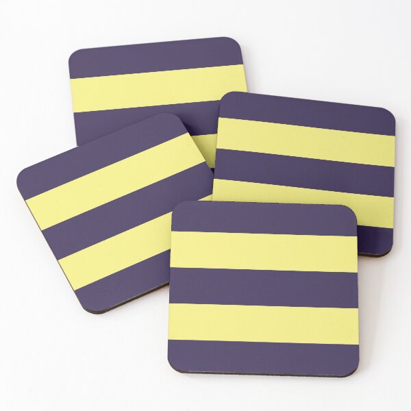 Item preview, Large NAVY BLUE and YELLOW Horizontal STRIPES designed and sold by RachelMacht.