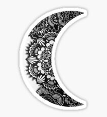 Henna Crescent Moon Sticker