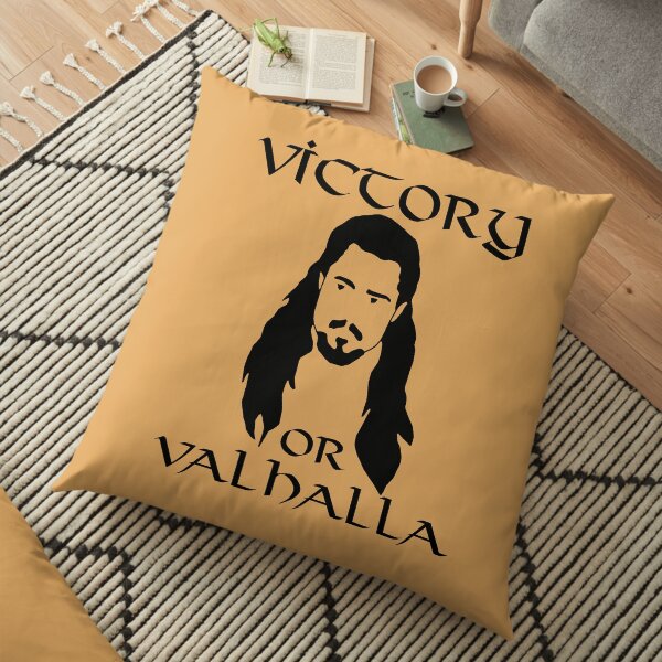 Last Kingdom Victory Or Valhalla Floor Pillow