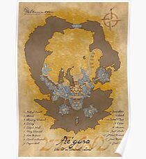Póster Mapa Ae'gura