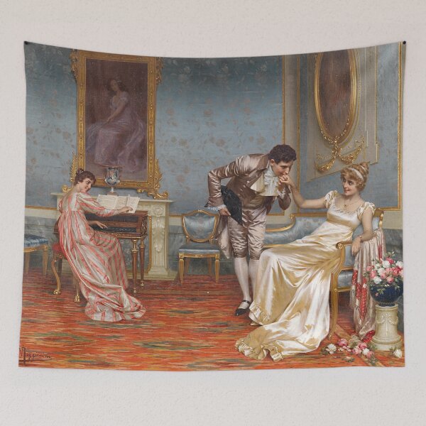 Item preview, The Suitor (19th century) - Vittorio Reggianini designed and sold by SALON DES ARTS.