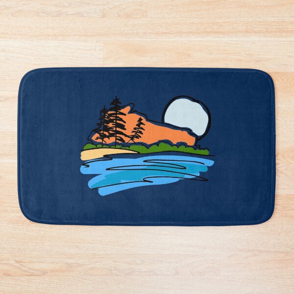 Item preview, Wisconsin Sketchy Up North Moonlit designed and sold by gstrehlow2011.
