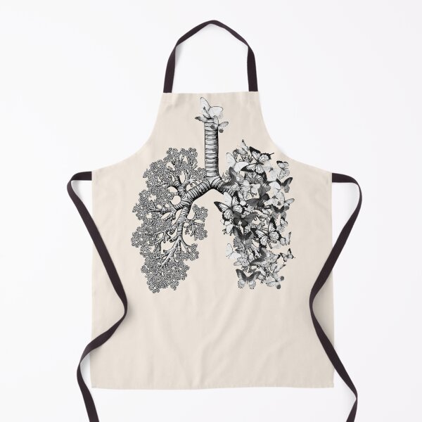 Item preview, Lungs black butterflies, anatomy art, watercolor designed and sold by Collagedream.