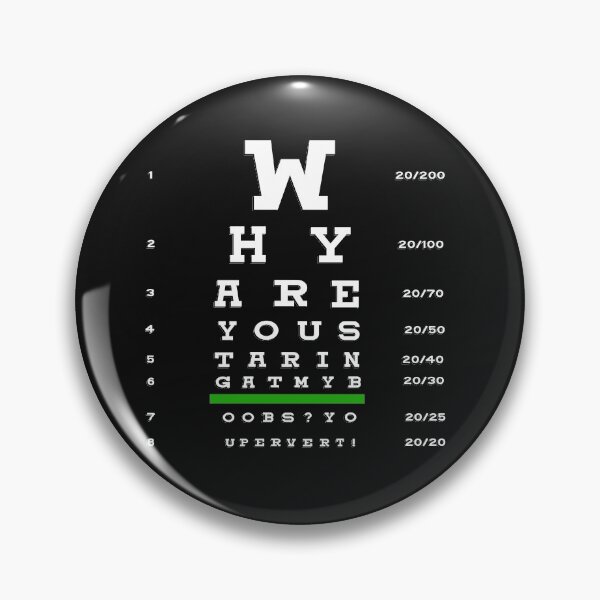 Item preview, Why are you staring- Eye Chart designed and sold by PiperDownTees.