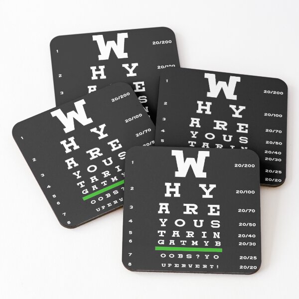 Item preview, Why are you staring- Eye Chart designed and sold by PiperDownTees.