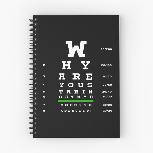 Item preview, Why are you staring- Eye Chart designed and sold by PiperDownTees.