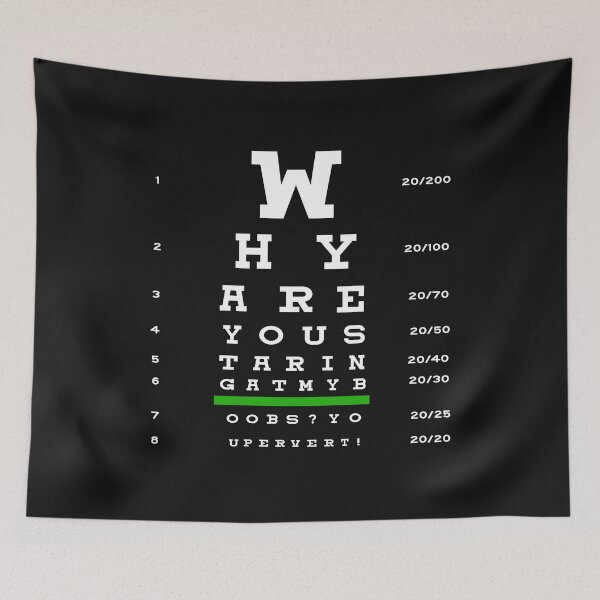 Item preview, Why are you staring- Eye Chart designed and sold by PiperDownTees.