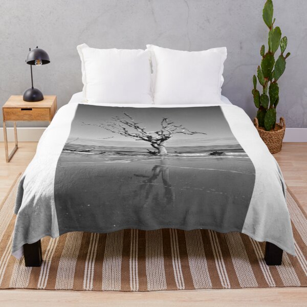 Item preview, Driftwood Reflection Jekyll Island Georgia Blanco y negro designed and sold by LisaWootenPhoto.