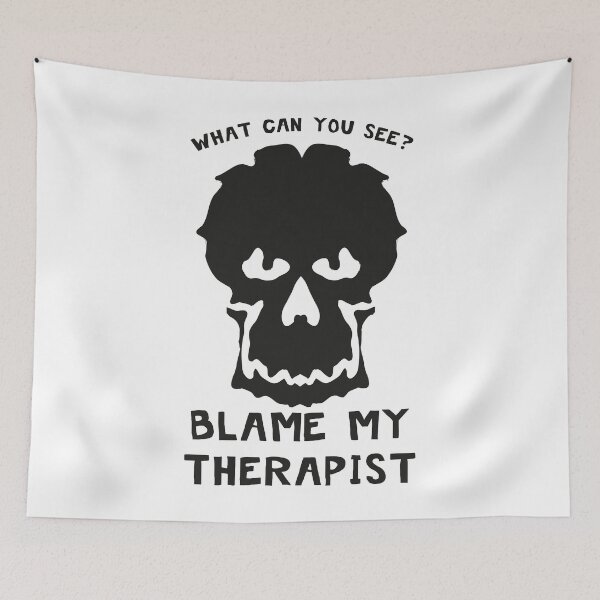 Item preview, Funny Blame My Therapist designed and sold by Status71.