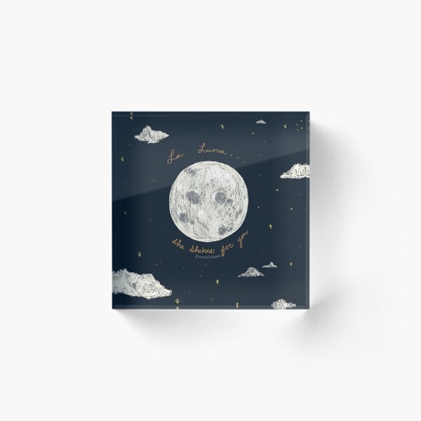 La Luna Acrylic Block