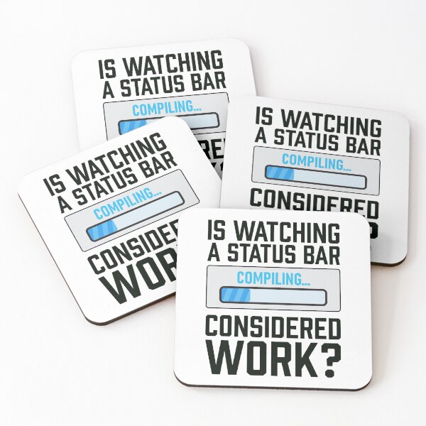 Item preview, Watching the Status Bar designed and sold by Tech-e-Tees.