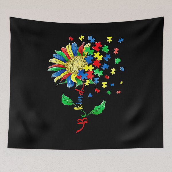 Item preview, In A World Where You Can Be Anything Be Kind Autism Flowers  designed and sold by melisenda.