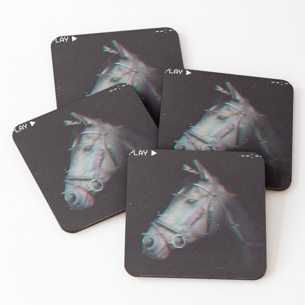 Item preview, Glitch VHS Horse designed and sold by AlanDellSaint.