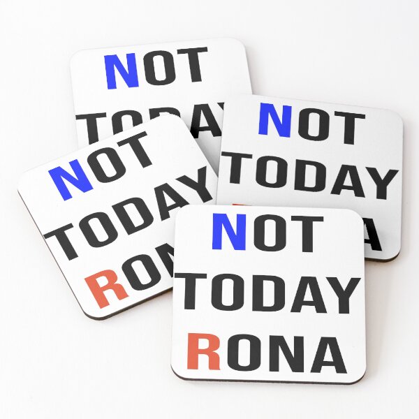 Item preview, Not today rona, Funny protective Mask, social distancing, face mask Mask designed and sold by Live  Today.