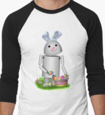 Cute Easter Robot - Robo-x9 Men's Baseball ¾ T-Shirt