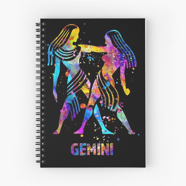 Item preview, The Zodiac Collection- Embracing Individuality, differences and letting your Gemini flag fly! Cool Watercolor Aesthetic against a bold black background- really stand out!  designed and sold by BOLDconcepts.