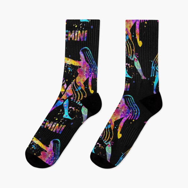 Item preview, The Zodiac Collection- Embracing Individuality, differences and letting your Gemini flag fly! Cool Watercolor Aesthetic against a bold black background- really stand out!  designed and sold by BOLDconcepts.