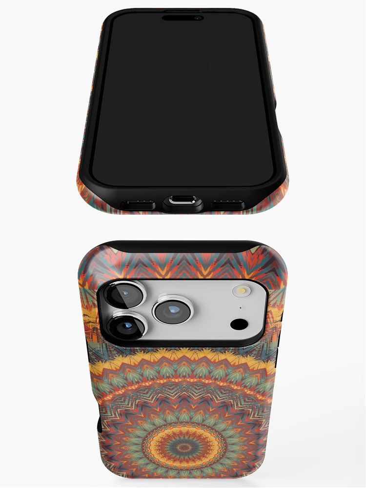 Thumbnail 3 of 4, iPhone Case, Mandala 050 designed and sold by Mandala Of Life.