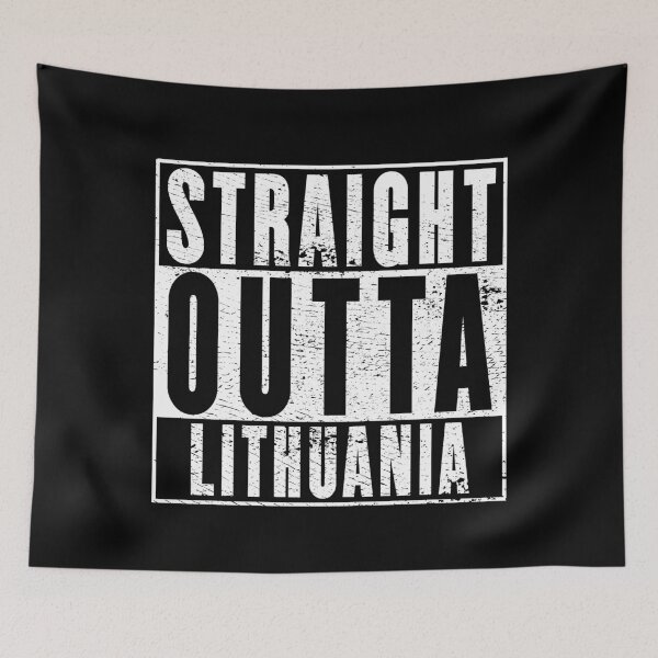 Item preview, Straight Outta Lithuania designed and sold by RandomStuffShop.