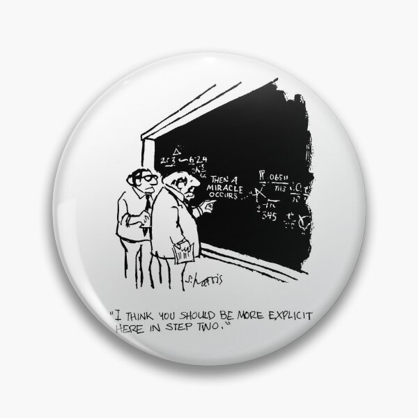 Item preview, Miracle Sidney Harris Cartoon designed and sold by Stencilize.