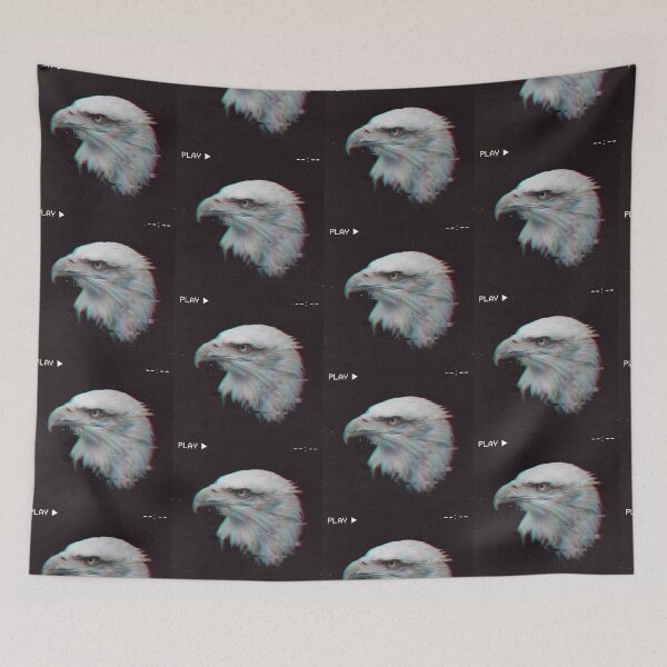 Item preview, Glitch VHS Eagle designed and sold by AlanDellSaint.