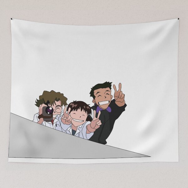 Item preview, Shinji with Kensuke and Toji Evangelion designed and sold by Migi-Desu.