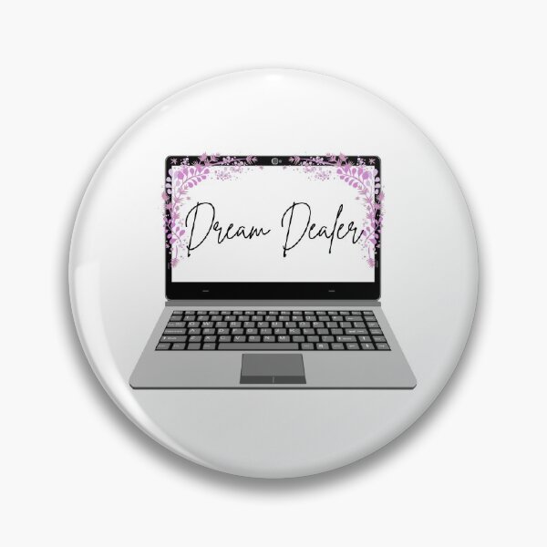 Item preview, Dream Dealer Laptop Floral Sticker designed and sold by parttimecrafter.