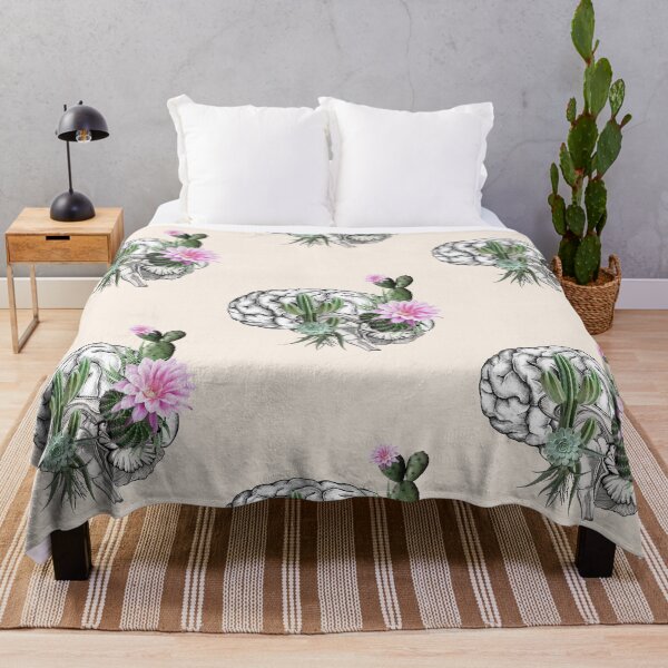 Item preview, Brain with cactus and succulent plant, succulent lovers, side brain designed and sold by Collagedream.