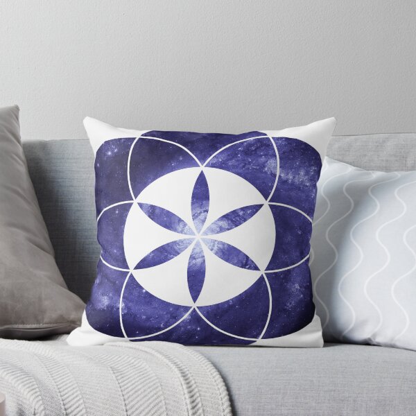 Item preview, Pinwheel Blue Hue | Sacred Geometry Flower of Life Sticker designed and sold by SirDouglasFresh.
