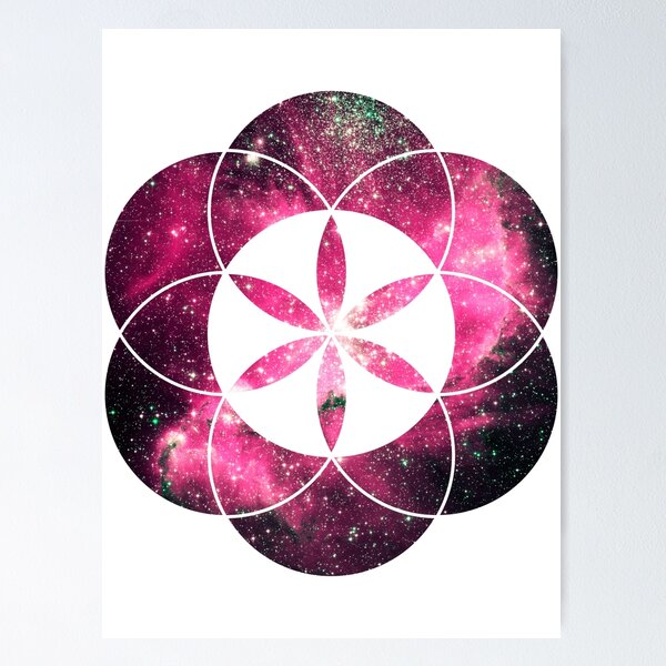 Item preview, Magellan Red | Sacred Geometry Flower of Life Sticker designed and sold by SirDouglasFresh.