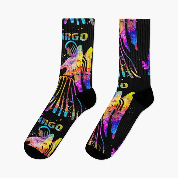 Item preview,   The Zodiac Collection- Embracing Individuality, differences and letting your Virgo Sun SIgn flag fly! Cool Watercolor Aesthetic against a bold black background- really stand out!  designed and sold by BOLDconcepts.