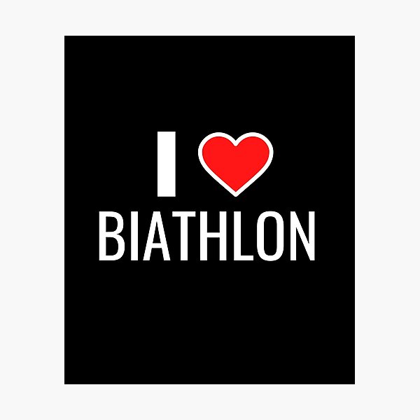 Item preview, I Love Biathlon designed and sold by HobbyRoost.