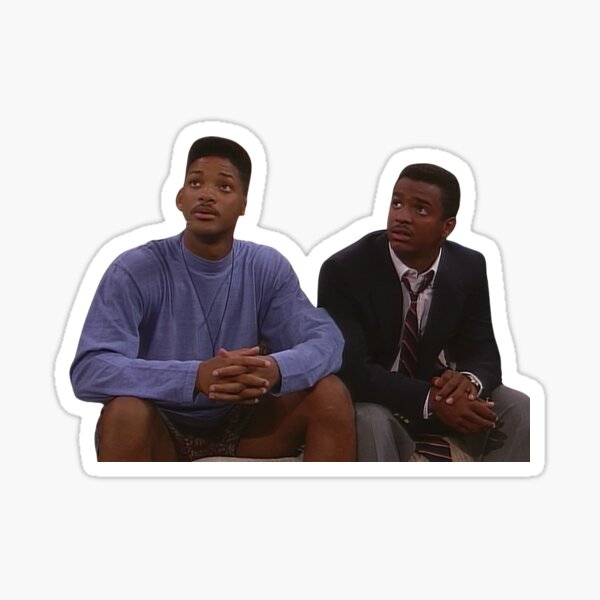 carlton and will Sticker
