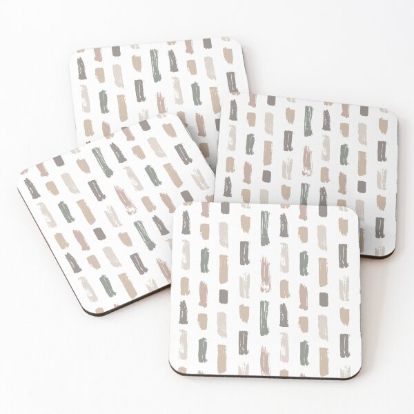 Item preview, Abstract brush strokes in neutral colors pattern designed and sold by Parydish.