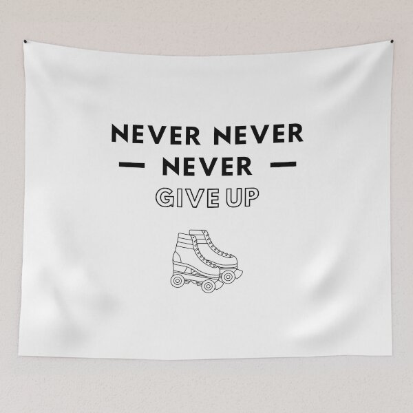 Item preview, Roller derby: Never never never give up designed and sold by TheGreenGoat.