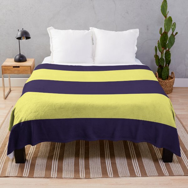 Item preview, Large NAVY BLUE and YELLOW Horizontal STRIPES designed and sold by RachelMacht.