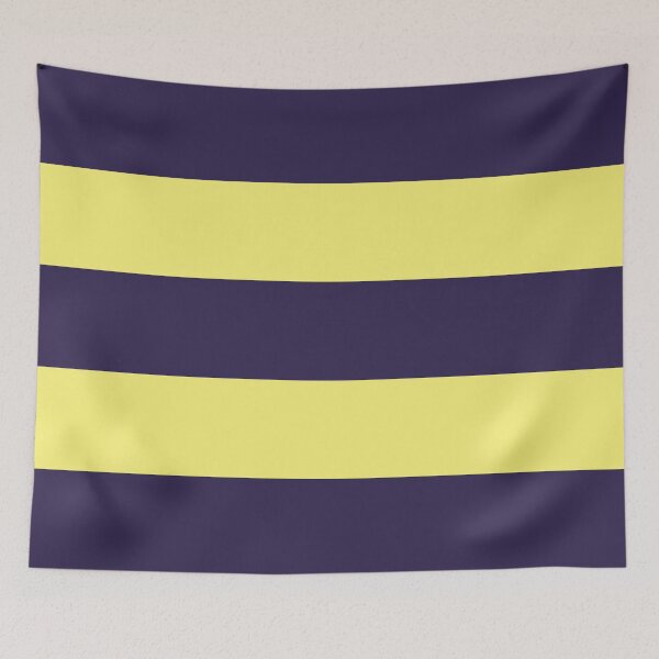 Item preview, Large NAVY BLUE and YELLOW Horizontal STRIPES designed and sold by RachelMacht.