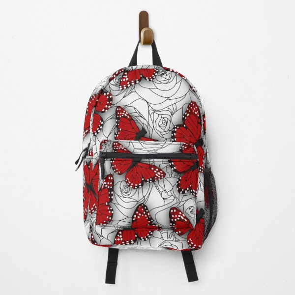 Item preview, Red butterflies on with roses designed and sold by Doodleslover.