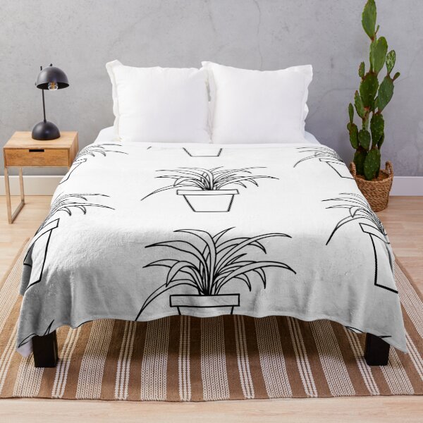Item preview, Dracaena Warneckii House Plant - Black and White Line Art designed and sold by DesignLabMedia.