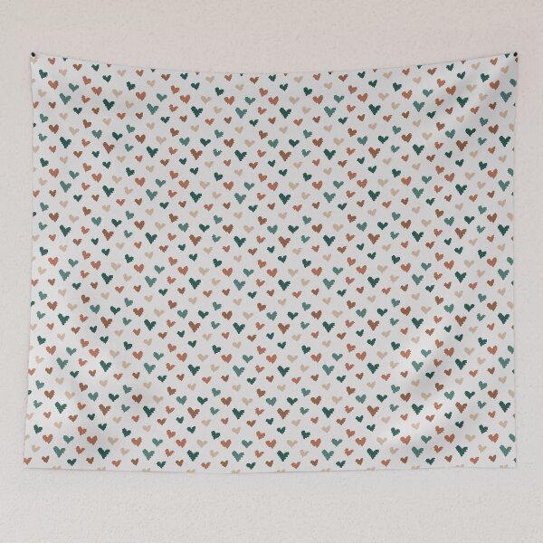 Item preview, Abstract hearts in neutral colors pattern designed and sold by Parydish.
