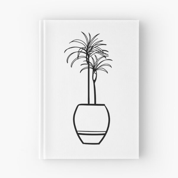 Item preview, Dracaena House Plant - Black and White Line Art designed and sold by DesignLabMedia.