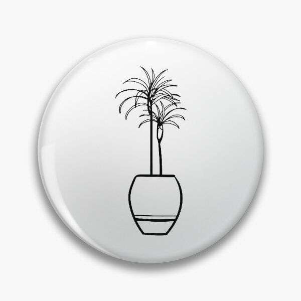 Item preview, Dracaena House Plant - Black and White Line Art designed and sold by DesignLabMedia.