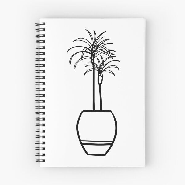 Item preview, Dracaena House Plant - Black and White Line Art designed and sold by DesignLabMedia.