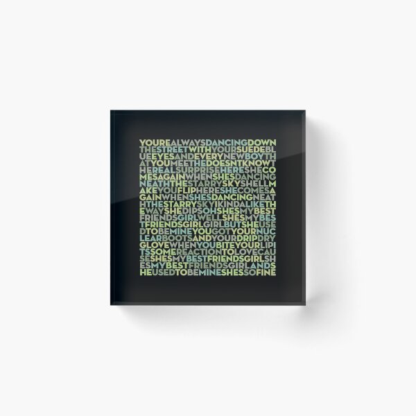 Item preview, My Best Friend's Girl - The Cars (lyrics) v.9 designed and sold by x1brett.