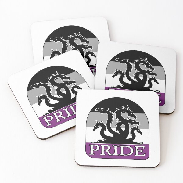 Item preview, Greyromantic Pride Five Headed Dragon designed and sold by Beijo-Vertical.