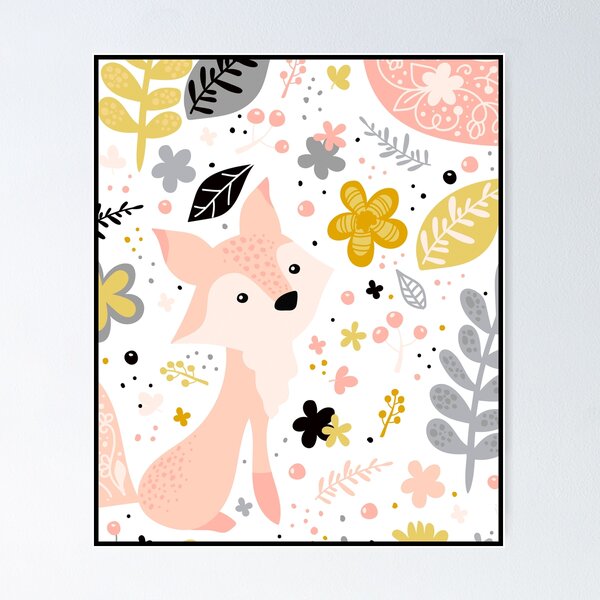 Aperçu de l'œuvre Motif de renard mignon créée et vendue par Banner-Ink.