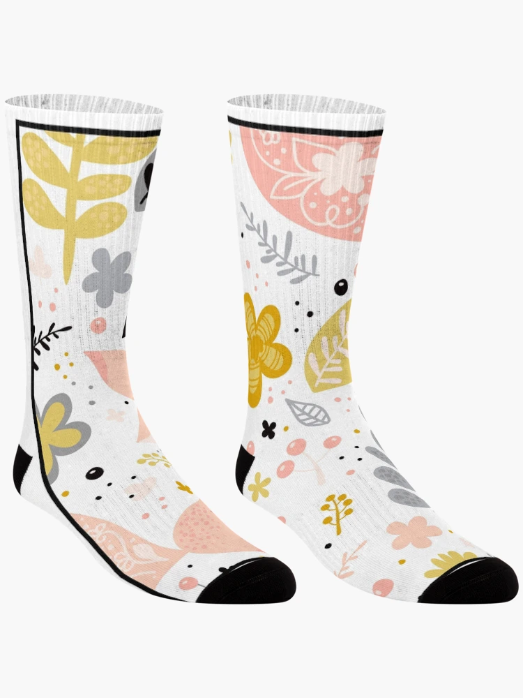 Thumbnail 3 of 5, Socks, Cute Fox Pattern designed and sold by Banner-Ink.